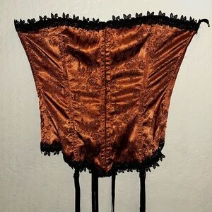 Golden brown Fredrick’s of Hollywood corset